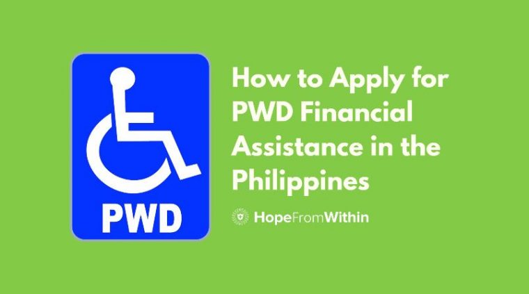 how to get financial assistance as a PWD